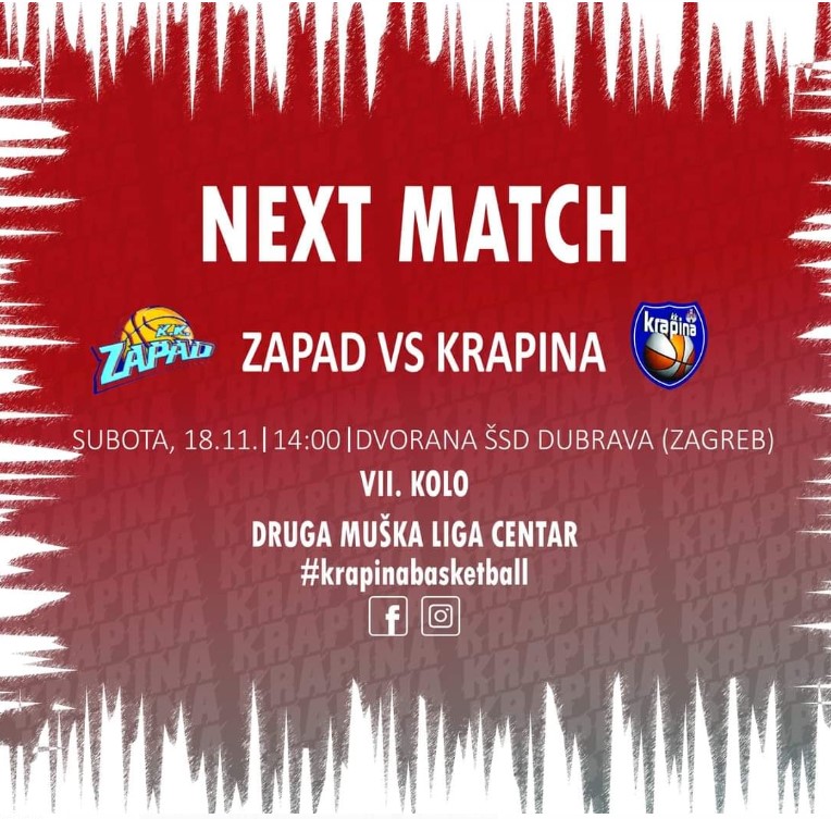 VII KOLO: KK ZAPAD VS KK KRAPINA