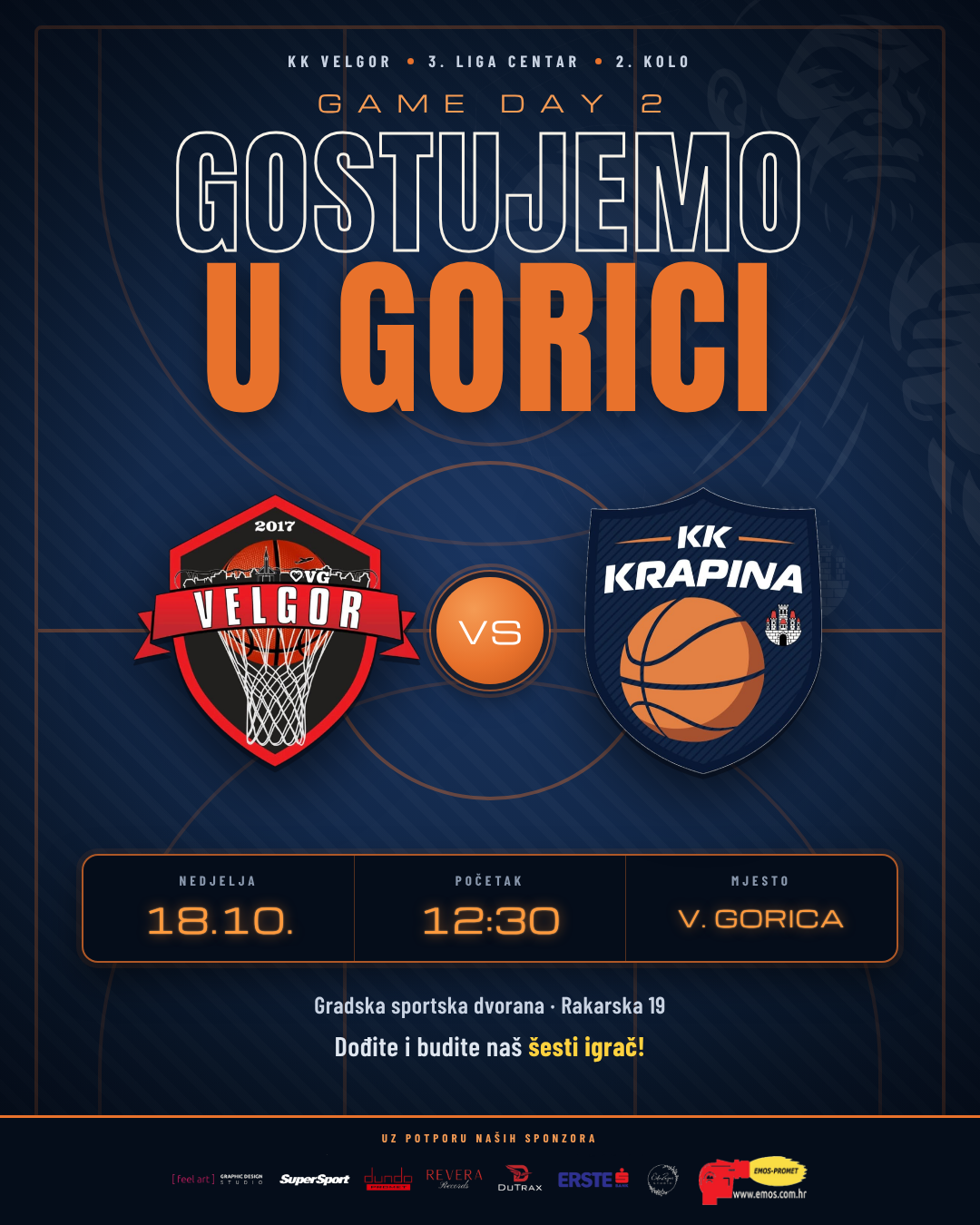 Krapina u nedjelju gostuje kod Velgora u Velikoj Gorici